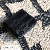 クロコダイル ラウンドファスナー 二つ折り財布 | sankyo shokai | 詳細画像14