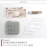 クロコダイル ラウンドファスナー 二つ折り財布 | sankyo shokai | 詳細画像6