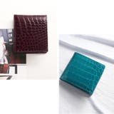 クロコダイル 二つ 折り財布 | sankyo shokai | 詳細画像12