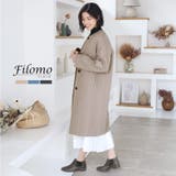 ノーカラー コート レディース | sankyo shokai  | 詳細画像1 