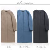 ノーカラー コート レディース | sankyo shokai  | 詳細画像16 