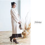 ノーカラーコート ロング レディース | sankyo shokai | 詳細画像17