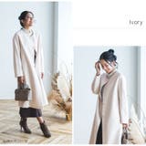 ノーカラーコート ロング レディース | sankyo shokai | 詳細画像4