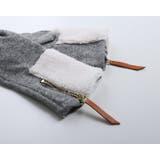 ニット＆ボア 手袋 エコファー | sankyo shokai  | 詳細画像5 