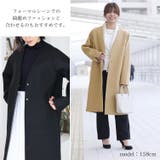 ノーカラーコート 軽量 春アウター | sankyo shokai | 詳細画像5