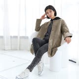 ノーカラーコート スエードポンチ ライナーベスト付き | sankyo shokai  | 詳細画像7 