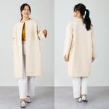 ノーカラーコート レディース ロング丈 | sankyo shokai  | 詳細画像12 