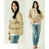 レザージャケット レディース ノーカラー | sankyo shokai  | 詳細画像7 