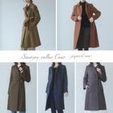 ステンカラーコート ウール混 レディース | sankyo shokai  | 詳細画像2 