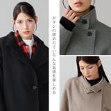 スタンドカラーコート レディース ショート丈 | sankyo shokai  | 詳細画像13