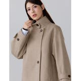 スタンドカラーコート レディース ショート丈 | sankyo shokai  | 詳細画像2