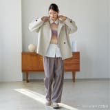 スタンドカラーコート レディース ショート丈 | sankyo shokai  | 詳細画像12