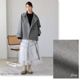 スタンドカラーコート レディース ショート丈 | sankyo shokai  | 詳細画像8