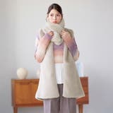 ミドル丈 フェイクファーベスト＆マフラー レディース | sankyo shokai  | 詳細画像5 