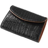 キャメル | クロコダイル マット加工 小銭入れ かぶせデザイン レディース 全5色 | sankyo shokai