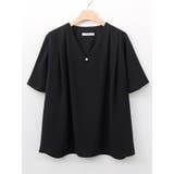 ブラック | vネック可愛いフリル袖ブラウス 全4色 vネック | VIVID LADY