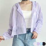 サマーフード付きシャツブラウス 全4色 ショート丈シャツ | VIVID LADY | 詳細画像1
