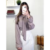 ボウタイ付きブラウス 全3色 春秋冬 | VIVID LADY | 詳細画像17