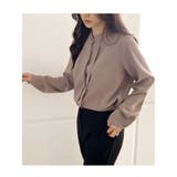 ハイネックオフィスブラウス レディース 長袖 | VIVID LADY | 詳細画像3 