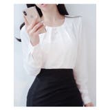 ボリューム感が伝わるピンタックブラウス 韓国 春 | VIVID LADY | 詳細画像13