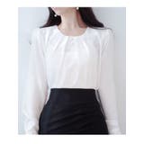 アイボリー | ボリューム感が伝わるピンタックブラウス 韓国 春 | VIVID LADY