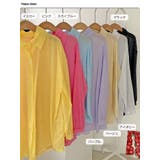 シアー袖バルーンオーバーフィットロングシャツ 長袖 全7色 | VIVID LADY | 詳細画像23