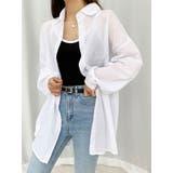 アイボリー | シアー袖バルーンオーバーフィットロングシャツ 長袖 全7色 | VIVID LADY