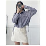 クロップド丈シャツブラウス 2way 春アウター | VIVID LADY | 詳細画像13