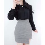 花ブローチ付きピンタックブラウス レディース オフィスブラウス | VIVID LADY | 詳細画像19