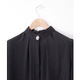 花ブローチ付きピンタックブラウス レディース オフィスブラウス | VIVID LADY | 詳細画像4