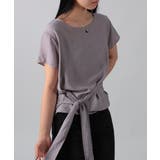 ウエストリボン付きプルオーバーブラウス | VIVID LADY | 詳細画像1