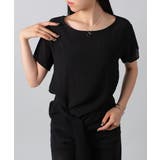 ブラック | ウエストリボン付きプルオーバーブラウス | VIVID LADY