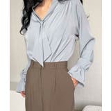 グレー | ブラウス レディース 長袖 | VIVID LADY