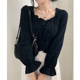 ブラック | ブラウス レディース 長袖 | VIVID LADY