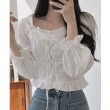 アイボリー | ブラウス レディース 長袖 | VIVID LADY