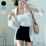 ポケット付きシアーシャツブラウス長袖 レディース シアーシャツ | VIVID LADY | 詳細画像1