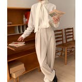 タイ付き オフィスカジュアルブラウス | VIVID LADY | 詳細画像6 