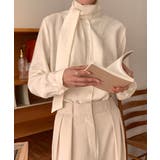 タイ付き オフィスカジュアルブラウス | VIVID LADY | 詳細画像7 