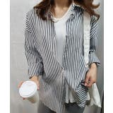 オーバーサイズ ストライプ カラーシャツ | VIVID LADY | 詳細画像14 