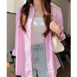 オーバーサイズ ストライプ カラーシャツ | VIVID LADY | 詳細画像16 