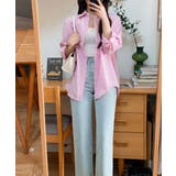 オーバーサイズ ストライプ カラーシャツ | VIVID LADY | 詳細画像17 