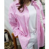 オーバーサイズ ストライプ カラーシャツ | VIVID LADY | 詳細画像20 