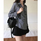 カシュクール ストライプ ウエストマークシャツ | VIVID LADY | 詳細画像12 