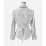 カシュクール ストライプ ウエストマークシャツ | VIVID LADY | 詳細画像19 