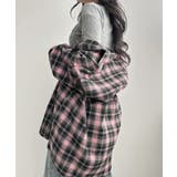 ピンク | チェック柄 オーバーサイズシャツ | VIVID LADY