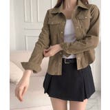 コンパクト コーデュロイラウンドヘムシャツ | VIVID LADY | 詳細画像6 