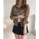 コンパクト コーデュロイラウンドヘムシャツ | VIVID LADY | 詳細画像7 