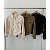 コンパクト コーデュロイラウンドヘムシャツ | VIVID LADY | 詳細画像18 