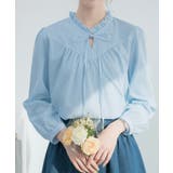 Vネック フリル リボン ブラウス | VIVID LADY | 詳細画像1 