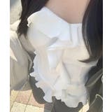 フリルデザイン カップ付き ベアトップ ビスチェ | VIVID LADY | 詳細画像7 